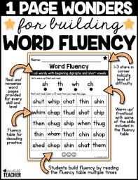 We did not find results for: 1 Page Wonders For Building Word Fluency Digraphs A Teachable Teacher