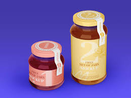 Download Free Wide Mouth Quart And Pint Jar Mockup Set With Package Lable