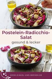Postelein Radicchio Salat Mit Birne Dinkel Beeren Rezept In 2020 Gesunde Vegetarische Rezepte Salate Gesund Leckere Salate