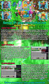21 rows · minecraft creative servers. Creative Fun Minecraft Server