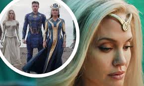 Angelina jolie makes rare comment about her children amid brad. The Eternals First Trailer Angelina Jolie Stands Out With Blonde Hair Daily Mail Online