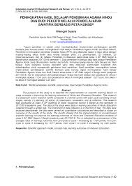 Check spelling or type a new query. Pdf Peningkatan Hasil Belajar Pendidikan Agama Hindu Dan Budi Pekerti Melalui Pembelajaran Saintifik Berbasis Peta Konsep