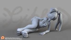 STL file Lola bunny fan art NSFW 🎨・3D printable model to download・Cults