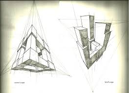 Easy 3 Point Perspective Drawing Birds Eye View 3 Point Perspective Exercise Three Point Perspective Perspective Art Perspective Drawing