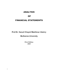 Pdf Analysis Of Financial Statements