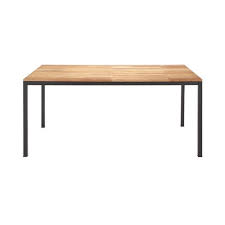 Table De Jardin En Acacia Et Metal Noire L 180 Cm Square Maisons Du Monde Gartentisch Aluminium Ausziehbarer Gartentisch Gartentisch