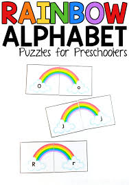 Puzzles can help kids develop fine motor skills while they exercise critical and logical thinking muscles. Rainbow Alphabet Puzzles From Abcs To Acts