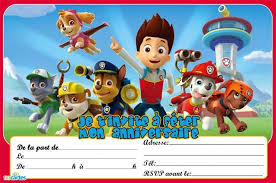 Pat Patrouille Invitations Anniversaire A Imprimer 123 Carte Anniversaire Pat Patrouille Invitation Anniversaire Garcon Cartes Invitation Anniversaire Enfant