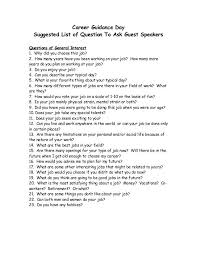 Career Guidance Day Suggested List Of Question To Ask Guest Speakers Questions Of General Interest Career Guidance Career Counseling This Or That Questions