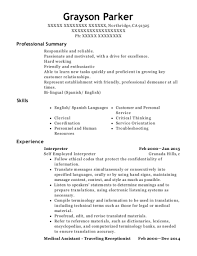 In one or two paragraphs, connect your past accomplishments with the requirements listed in the job description. 20 Best Interpreter Resumes Resumehelp