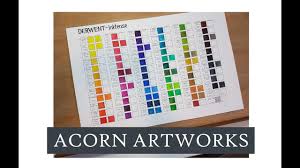 Acorn Artworks Making A Derwent Inktense Colour Chart