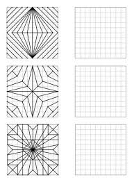 Voici Un Fichier De 30 Figures Geometriques De Difficulte Croissante A Reproduire Sur Quadrillage 10 X10 Geometrie Cours D Art Dessin Quadrillage