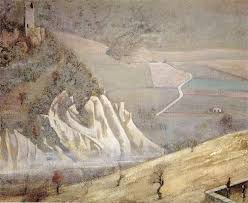 Saint Anthony Abbot Tempted By A Heap Of Gold Balthus Great Landscape With Trees The Triangular Field Montecalvello 1979 Painting Artwork Painting Art