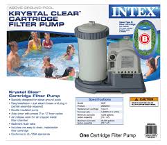 Intex Krystal Clear 2500 Gph Swimming Pool Filter Cartridge Pump With Timer Walmart Com Walmart Com