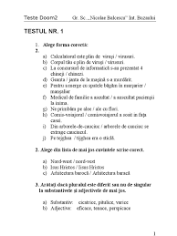 Alegeti forma corecta a urmatoarelor neologisme: Exercitii Doom