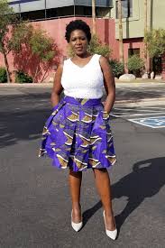 Black And White African Print Skirt Kuwaha African Print Pleated Skirt Purple Black White African Fashion Skirts African Print Printed Pleated Skirt