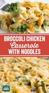 Thirty Minute Broccoli Chicken Casserole With Egg Noodles A Weeknight Dinner The Whole Famil Chicken Recipes Casserole Noodle Dinner Chicken Casserole Dinners