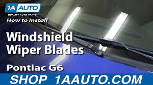 How To Replace Windshield Wiper Blades 05 10 Pontiac G6