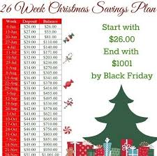 26 week christmas savings plan christmas savings plan