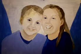 Hippie Girl” 🙂 Yes, I painted her twice