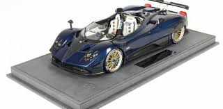 Maybe you would like to learn more about one of these? Bbr New Pagani Barchetta 2018 Carbon Fiber Blue Horacio Pagani Diecastsociety Com