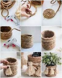 Uheart Organizing A Darling Diy Rope Basket Diy Rope Basket Storage Baskets Diy Crafts