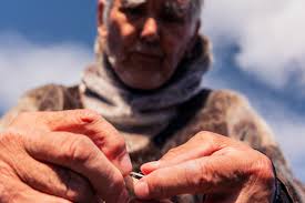 Ice fishing during winter (See also reel). During winter, the temperature  gets low to about minus 10-15 degrees Celsius, (14 to 4 Fahrenheit), so  it's important to dress well, especially to wear