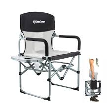 Kingcamp Heavy Duty Compact Camping Folding Mesh Chair With Side Table And Handle You Can Get More Detail Mesh Chair Heavy Duty Camping Chair Camping Chairs