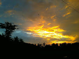  Senja Di Desa Wero Gombong Pedesaan Pengeditan Foto