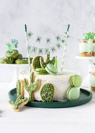 Rezept Fur Eine Kaktustorte Mit Royal Icing Keksen Kaktusparty Kaktus Kuchen Herzhafte Kuchen Kuchen Ideen