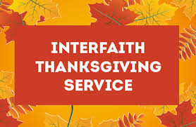 An ecumenical thanksgiving service will be held on tuesday, november 20, at 7:30 p.m. Our Lady Queen Of Martyrs Interfaith Thanksgiving On Zoom