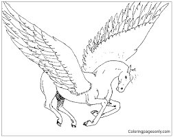The most beautiful unicorn drawings to color and paint by us. Unicorn Flying Coloring Pages Cartoons Coloring Pages Coloring Pages For Kids And Adults