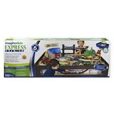 There are various play areas for the train tracks to go through such as a suspension bridge and. Imaginarium Metro Line Train Table Set With Roundhouse Great Christmas Toy Ideas For All Ages