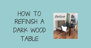 Lately i've been finding it hard to paint over solid wood. Refinishing Our Dark Wood Table
