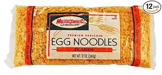 2 1/2 oz 270.0 calories 46.0 g 5.0 g 9.0 g. Amazon Com Manischewitz Flakes Egg Noodles 12 Ounce Bags Pack Of 12 Grocery Gourmet Food