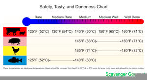 Meat Thermometer Chart Free Images At Clker Com Vector