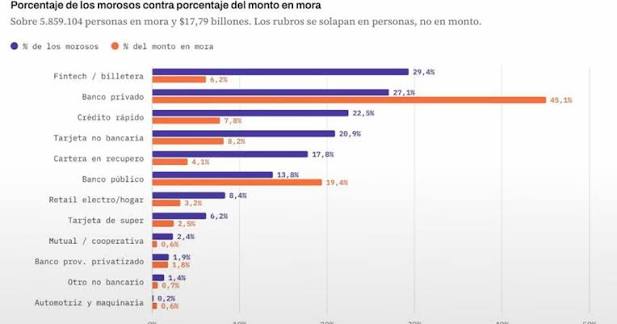 Radiograf�a de la mora: 5,86 millones de argentinos registran deudas atrasadas :: El Diario de La Pampa