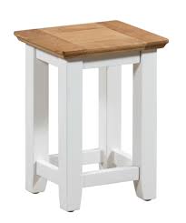 Sale ends in 2 days. Small Off White Painted Oak Side Table Wooden Compact Coffee Lamp End Stand Ebay