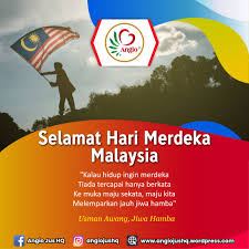 Sebarkan salam dan ungkapan kebahagiaan di hari kemerdekaan ini. Selamat Hari Merdeka Ke 62 Malaysiaku Tercinta Angio Jus Kolesterol