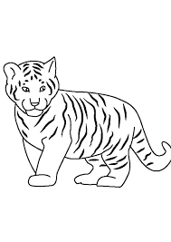 You can find some coloring pages of cute baby tigers which are more appropriate for your children. Coloring Pages Cute Baby Tiger Coloring Page