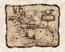 Old Pirate Treasure Map Art Of Caribbean Antique Map Of Caribbean Old Map Of Caribbean Pirate Treasu Pirate Treasure Maps Treasure Maps Old Map