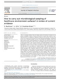 Start studying health 5.11 unit test: Pdf How To Carry Out Microbiological Sampling Of Healthcare Environment Surfaces A Review Of Current Evidence