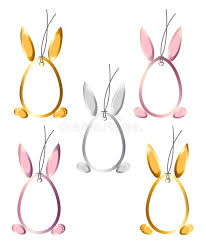 Make a floppy eared easter bunny to share with your little ones. Set 5 Easter Hangtags Eggs Bunny Ears Feet Frame Gold Silver R Stock Vector Illustration Of Plate Easter 112257610