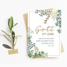 Karte Gott Ist Liebe A6 Mit Gold Veredelt Gottes Liebe Hochzeit Spruch Liebe Bibelverse Geburtstag