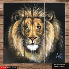 Aslan Modern Sanat Hayvan Klasik Yagli Boya Cizim Sanat Sprey Cercevesiz Tuval Teknik Esarp Minyatur Realistic53076553 Jpg 800 800 Pi Modern Sanat Hayvan Sanat