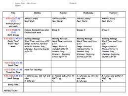 Preschool Lesson Plan Template Lesson Plan Templates Lesson Plan Template Free Preschool Lesson Plans