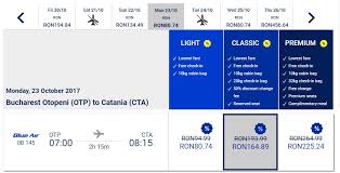 Blue Air Are O Noua Structura Tarifara Light Classic Si Premium