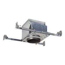 Ic models can directly touch insulation without creating a fire hazard. Halo E26 4 In Aluminum Recessed Lighting Housing For New Construction Ceiling Ic Air Tite Adjustable Socket Bracket E4icatsb The Home Depot