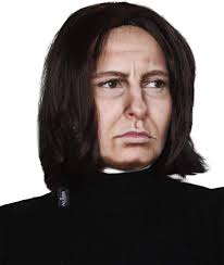 ALLAURA Dark Professor Severus Wizard Costume Wig Long Black Mens Wigs  Michael Vincent Jackson Vega For Adults