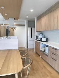 家族との距離感 インテリアの統一感を大切にしたldk myc344さんのldkを探索 パナソニック panasonic ラクシーナ オーク ムクリ mukuri リビング キッチン キッチンカウンター インテリア キッチンデザイン